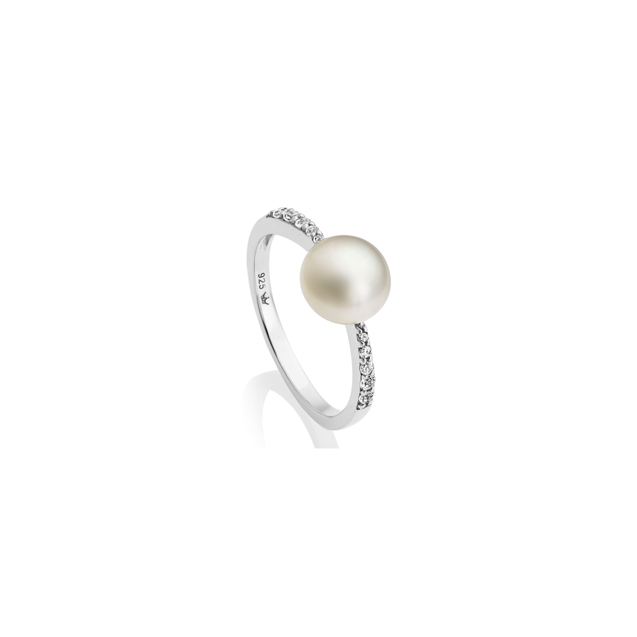 Jersey Pearl Amberley Pearl Ring Set With Natural White Topaz ...