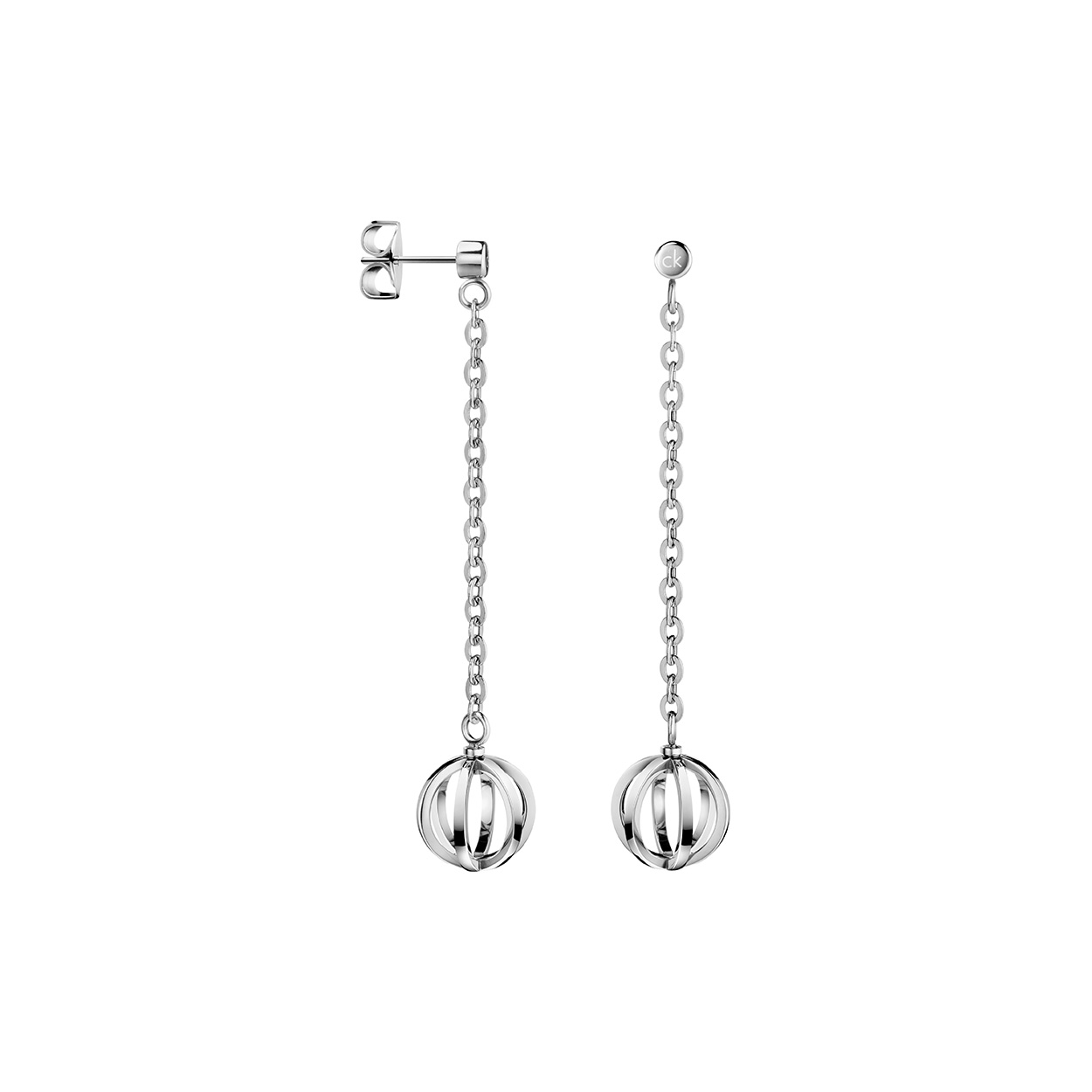 Calvin Klein Stainless Steel Show Drop Earrings - FJ Zelley