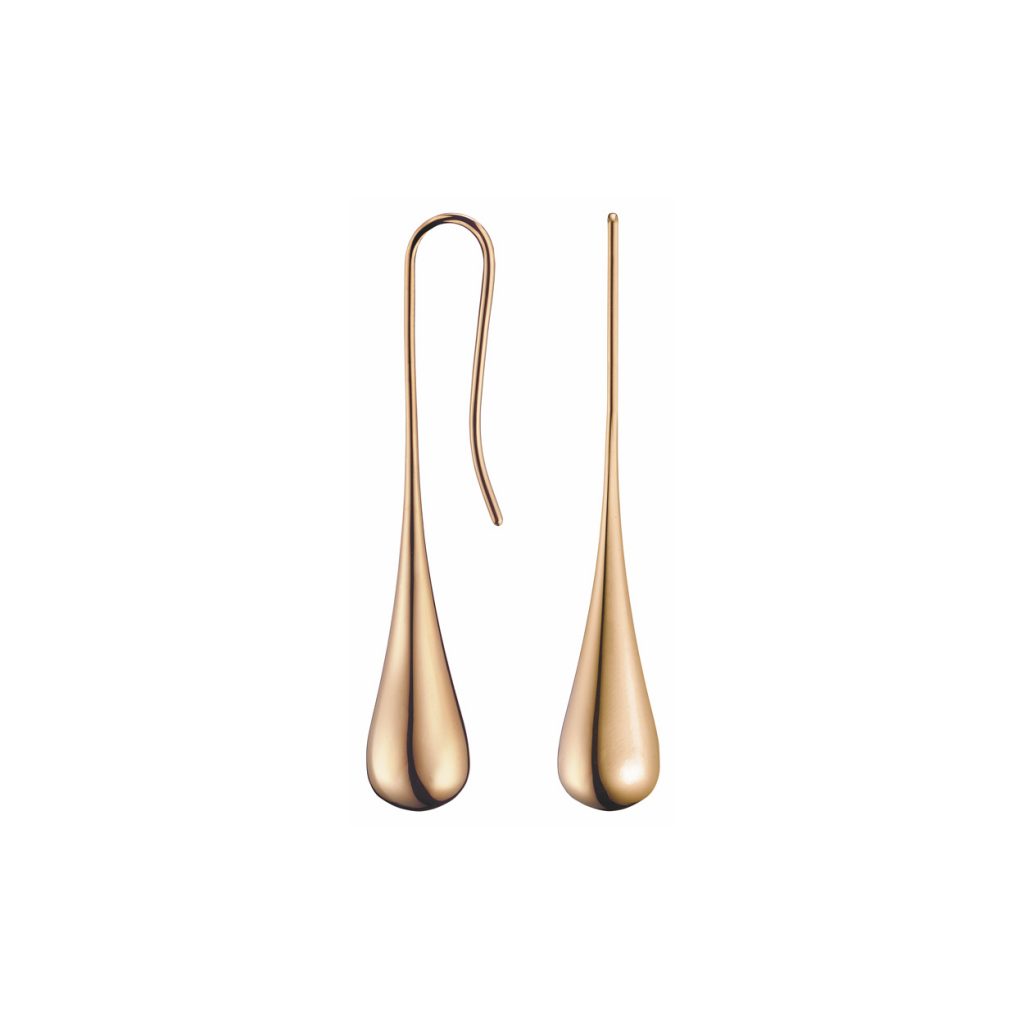 Calvin Klein Rose Gold Ellipse Drop Earrings - FJ Zelley