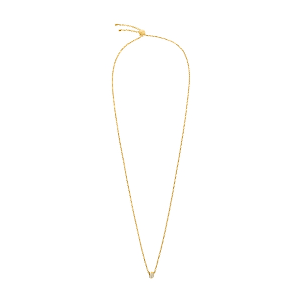 Calvin Klein Yellow Gold Brilliant White Stone Pendant