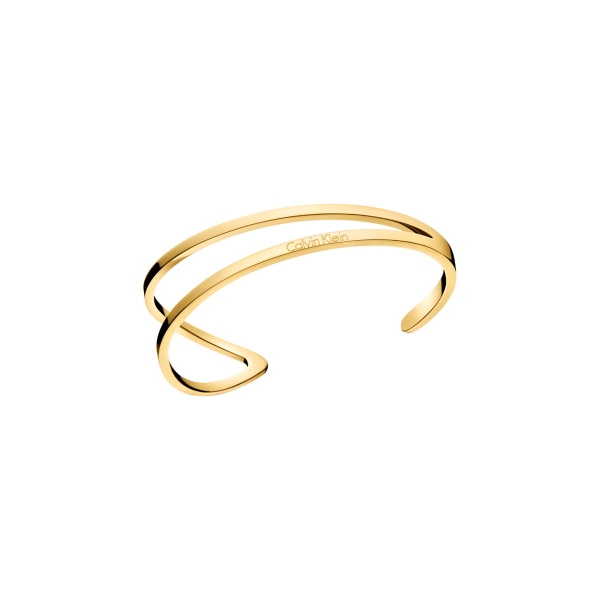 Calvin Klein Yellow Gold Open Outline Bangle