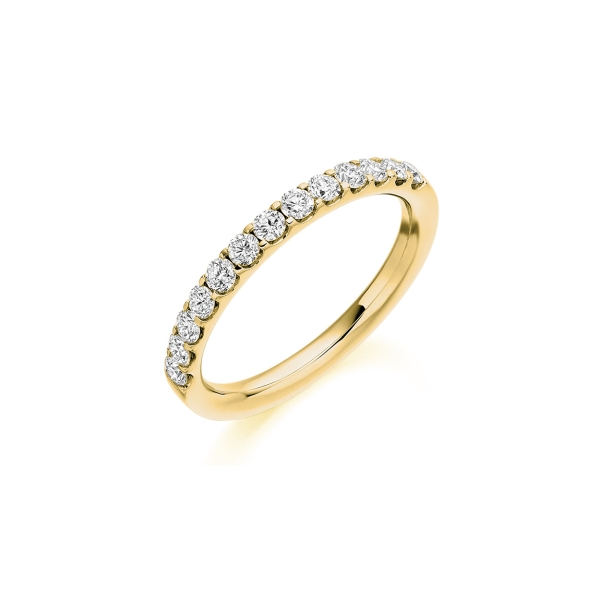 Brilliant cut diamond, claw set eternity ring 0.50ct - Image 2