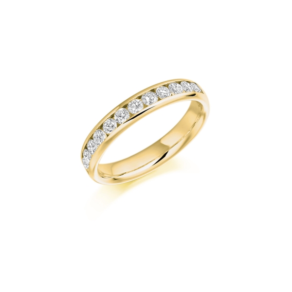 Brilliant cut diamond, channel set eternity ring 0.66ct - Image 2