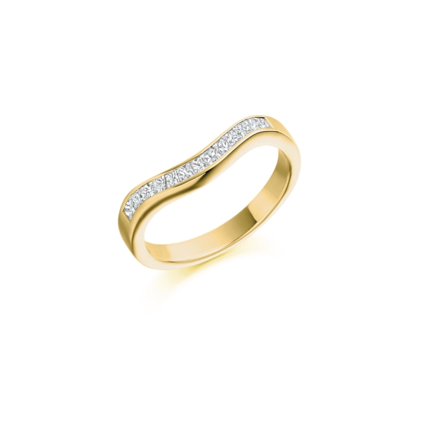 Princess cut diamond, channel set eternity ring 0.60ct - Image 2