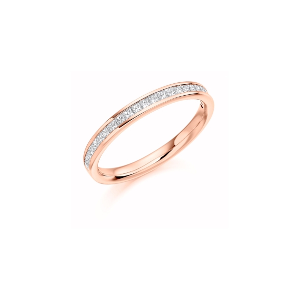 Princess cut diamond, channel set eternity ring 0.33ct - Image 3