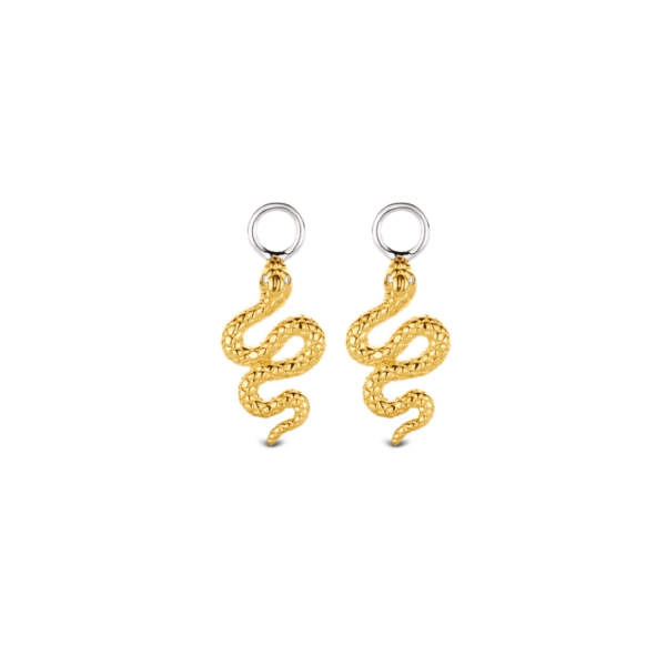 Ti Sento Milano Silver & Gold Plated Snake Earring Charms