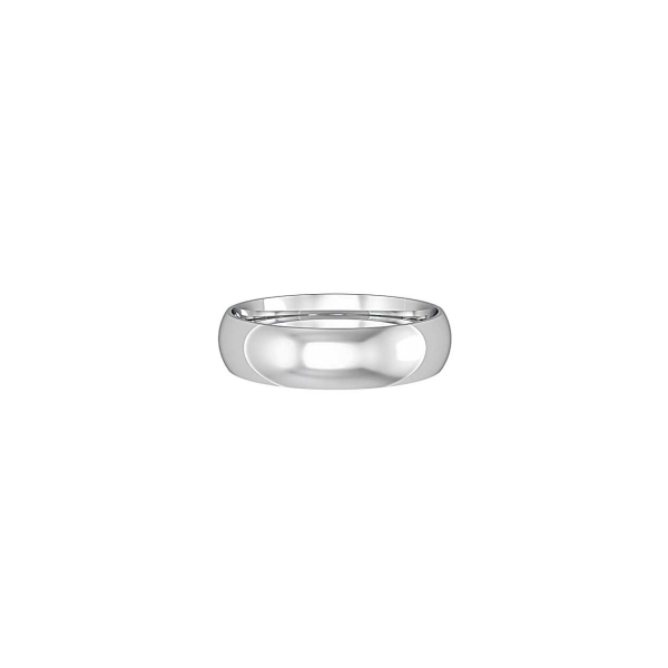 Court Shaped Plain Wedding Band 4, 5, 6, 7mm Width - Image 2