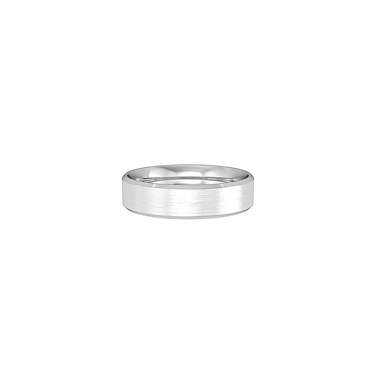 Plain shaped sale wedding band