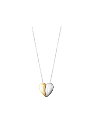 Hearts of Georg Jensen Pendant Silver & 18ct Gold