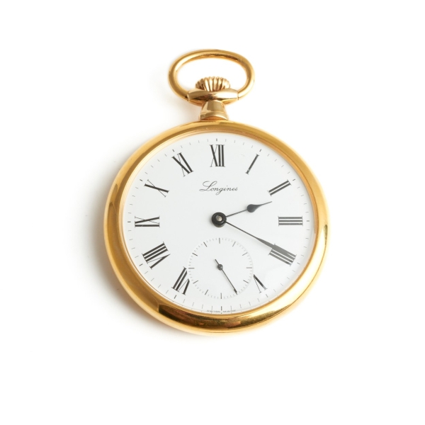 Pre Owned Longines Gold Plated Mechanical Pocket Watch