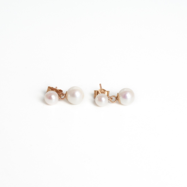 9ct Yellow Gold Pearl Drop Earrings