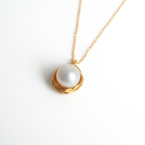 9ct Yellow Gold Pearl Pendant