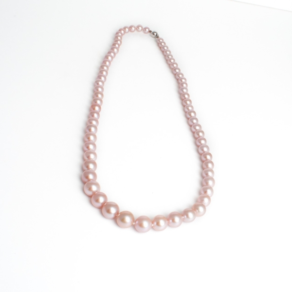 Pink Cultured Fresh Water Pearl Necklace