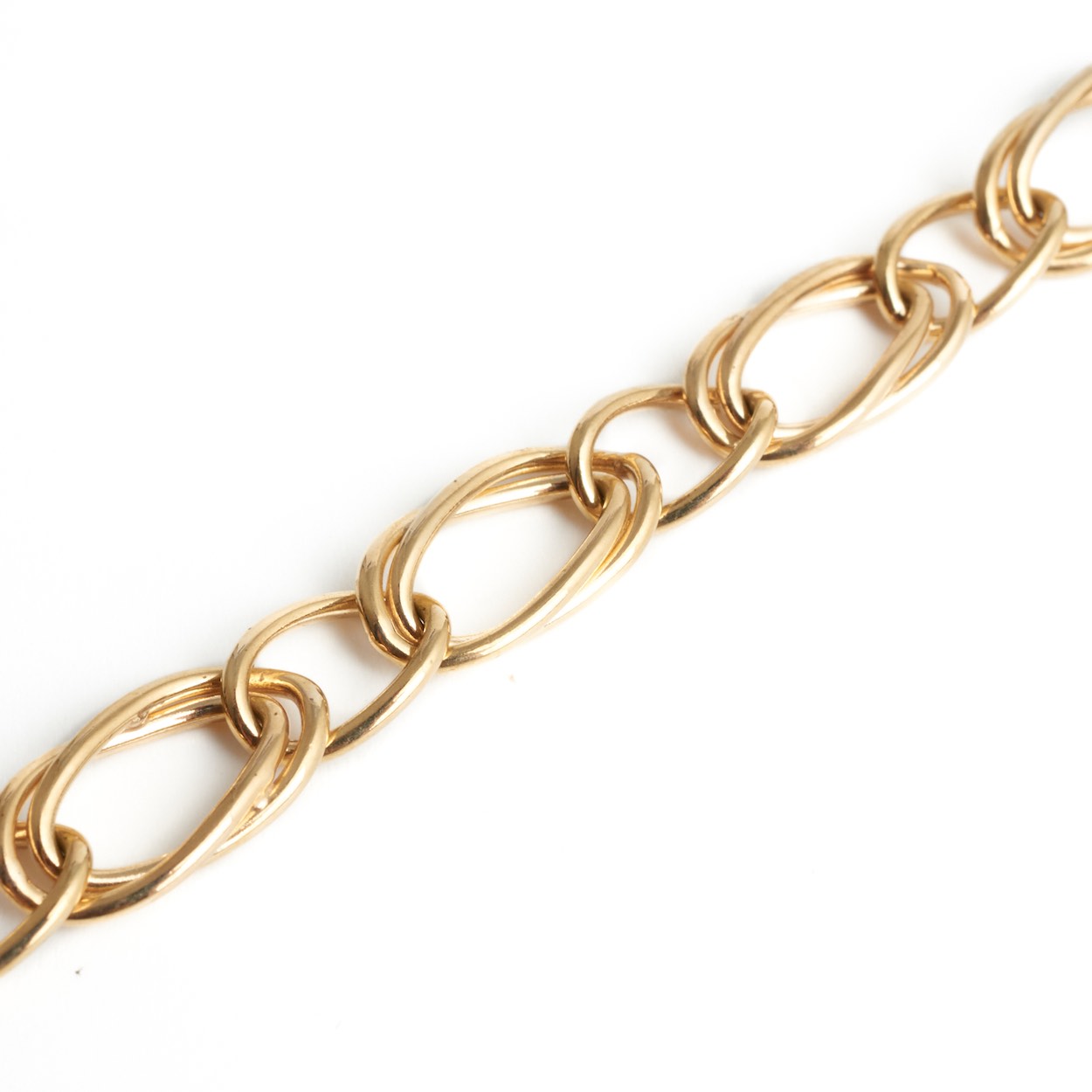 9ct Yellow Gold Double Linked Bracelet - FJ Zelley