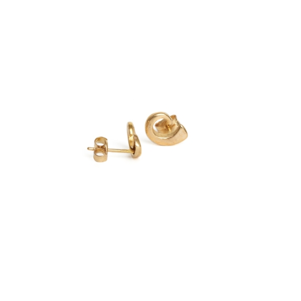 9ct Yellow Gold Tusk Earrings - Image 2