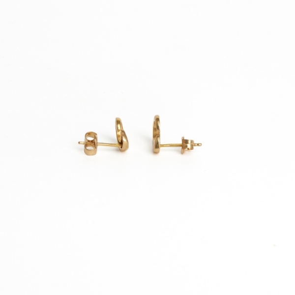 9ct Yellow Gold Tusk Earrings - Image 3