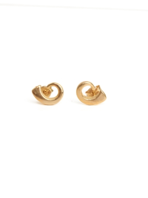 9ct Yellow Gold Tusk Earrings