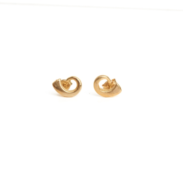 9ct Yellow Gold Tusk Earrings