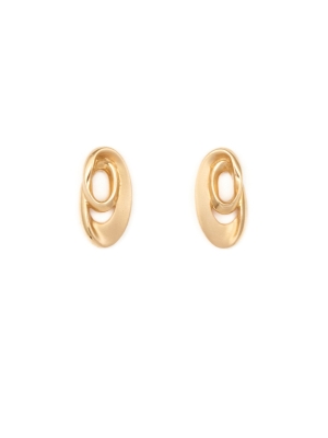 9ct Yellow Gold Oval Earrings