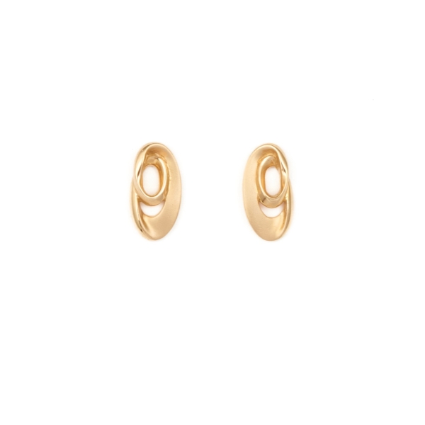 9ct Yellow Gold Oval Earrings