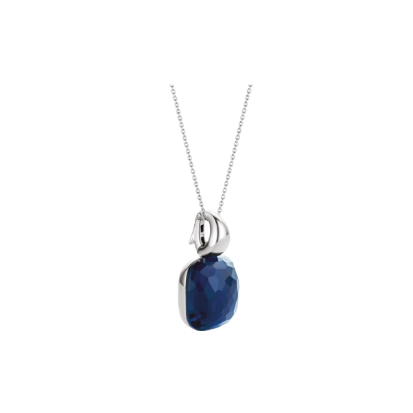 Ti Sento Blue Cushion Pendant - Image 2