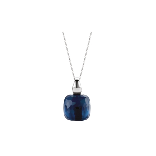 Ti Sento Blue Cushion Pendant