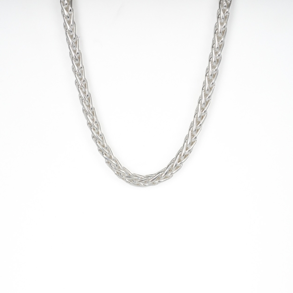 Silver Parmier Link Necklace