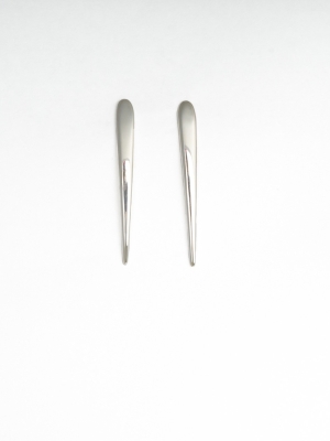 Silver Long Drop Earrings