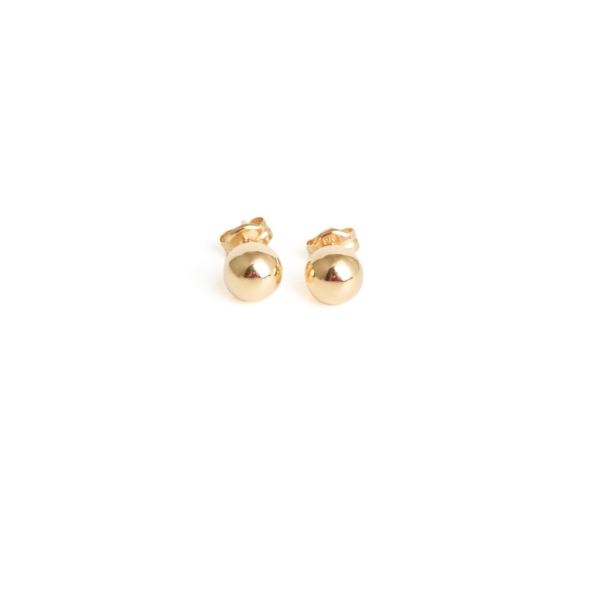 9ct Yellow Gold 7mm Ball Stud Earrings