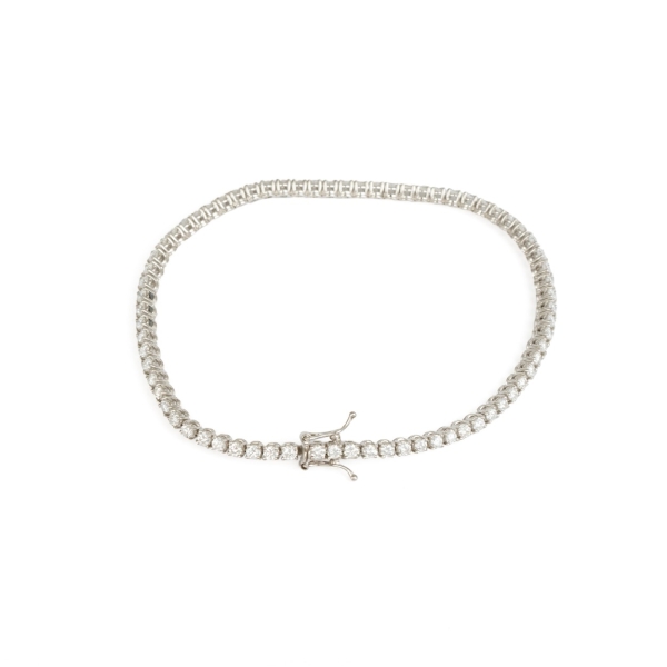 18ct White Gold Diamond Tennis Bracelet