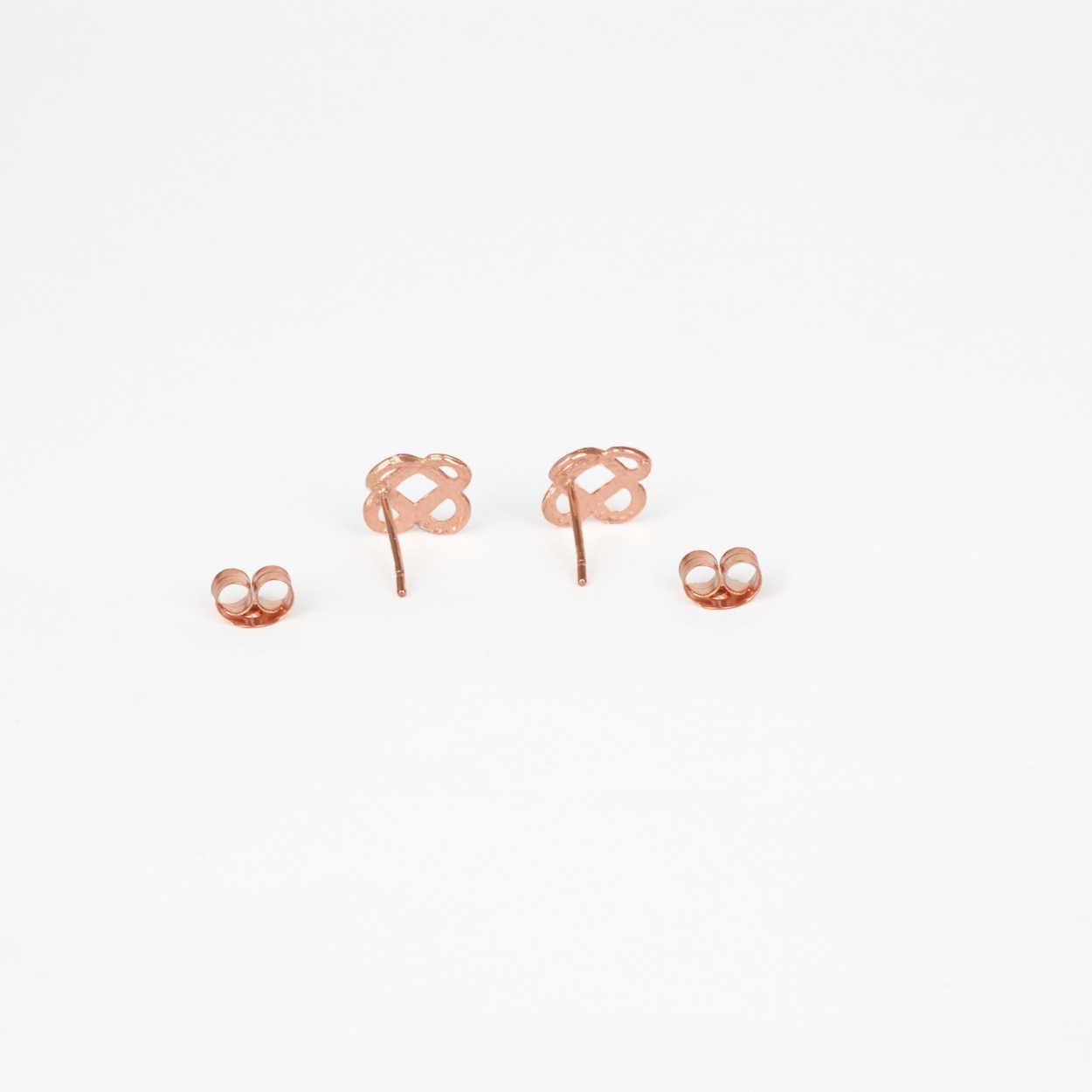 9CT Rose Gold Round Celtic Stud Earrings