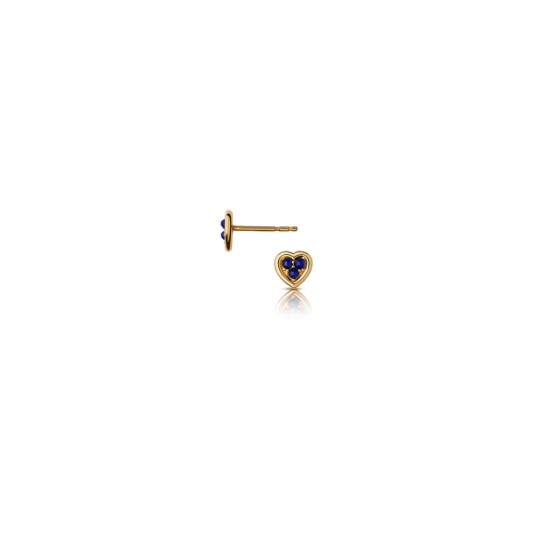 Links of London Open Heart Lapis Stud Earrings