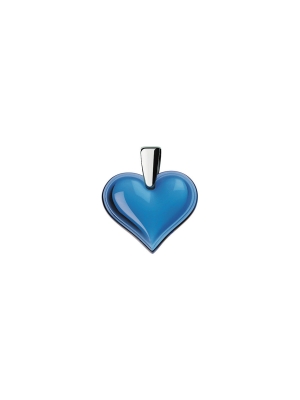 Lalique Amoreuse Blue Heart Pendant