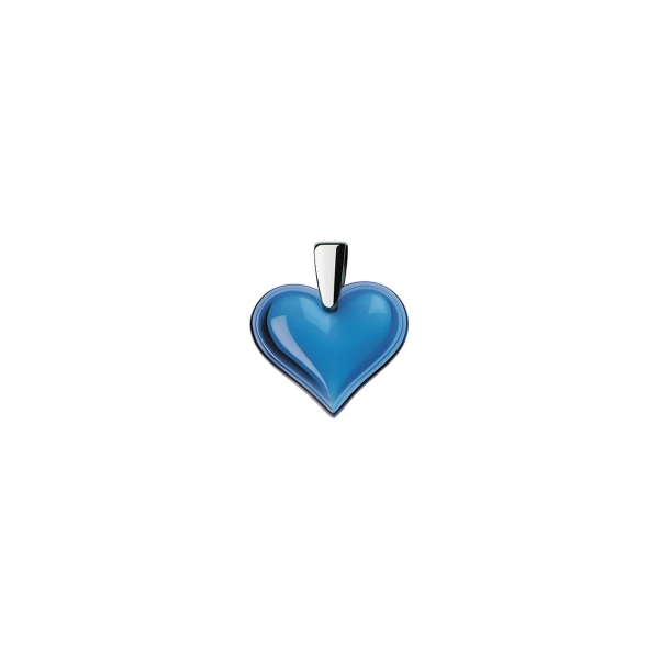 Lalique Amoreuse Blue Heart Pendant