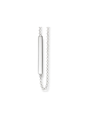 Thomas Sabo Plain Silver Bar Neckalce