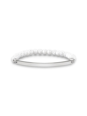 Thomas Sabo Love Bridge White Agate Bracelet