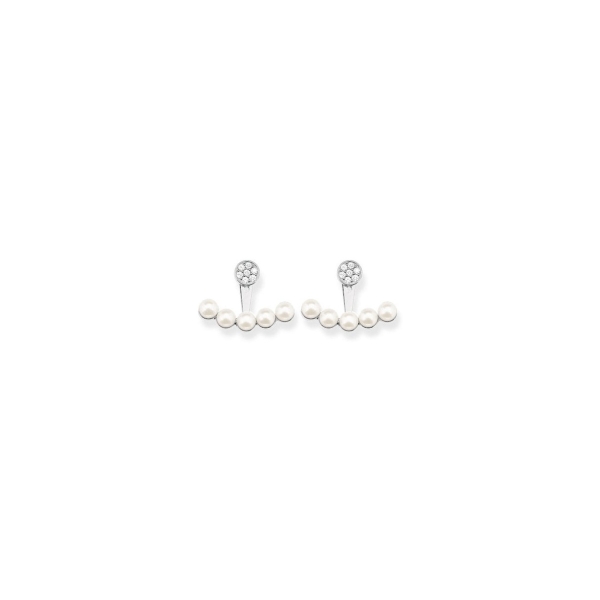 Thomas Sabo Silver Pearl Cuff Earrings