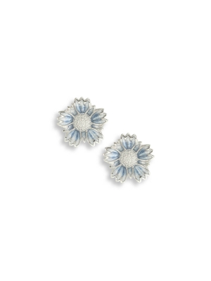 Nicole Barr - Sterling Silver Blue Coastal Tidytip Stud Earrings