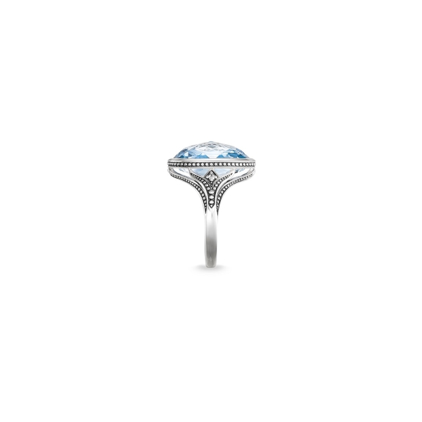 Thomas Sabo Blue Spinel Oval Cluster Ring - Image 2
