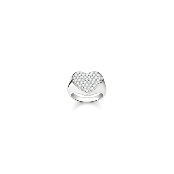 Thomas Sabo Large Pave CZ set Heart Ring