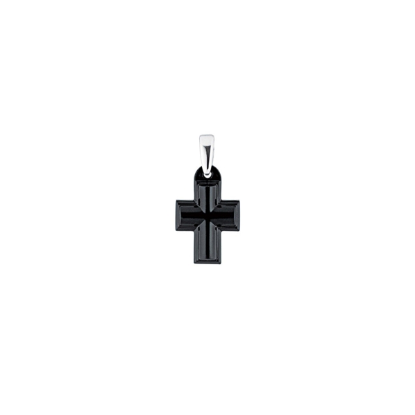 Lalique Black Cross Pendant