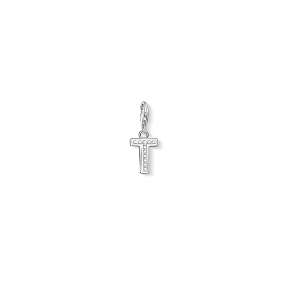 Thomas Sabo CZ set Initial T Charm