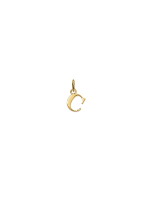 Thomas Sabo Silver Gold Plated C Charm