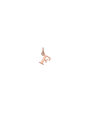 Thomas Sabo Silver Rose Gold Plated F Charm