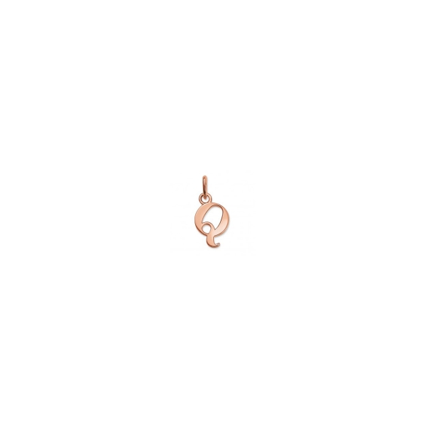 Thomas Sabo Silver Rose Gold Plated Q Charm