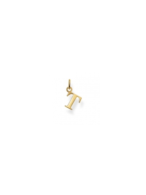 Thomas Sabo Silver Gold Plated T Charm