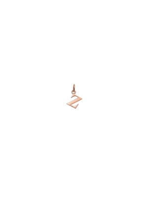 Thomas Sabo Silver Rose Gold Plated Z Charm