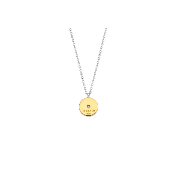 Ti Sento Cz Set Disc Pendant - Image 3