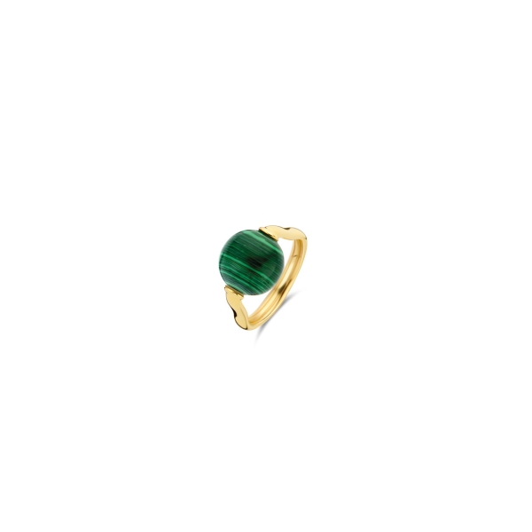 Ti Sento Malachite Stone Set Ring