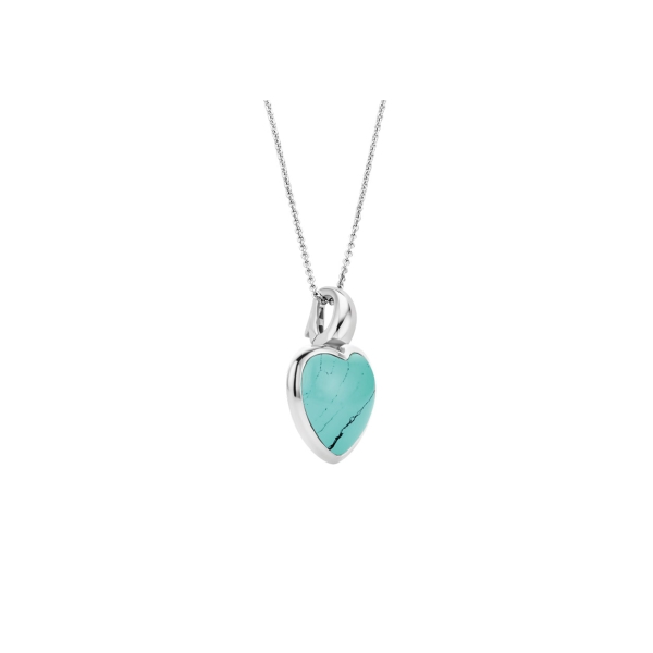 Ti Sento Turquoise Heart Pendant - Image 2